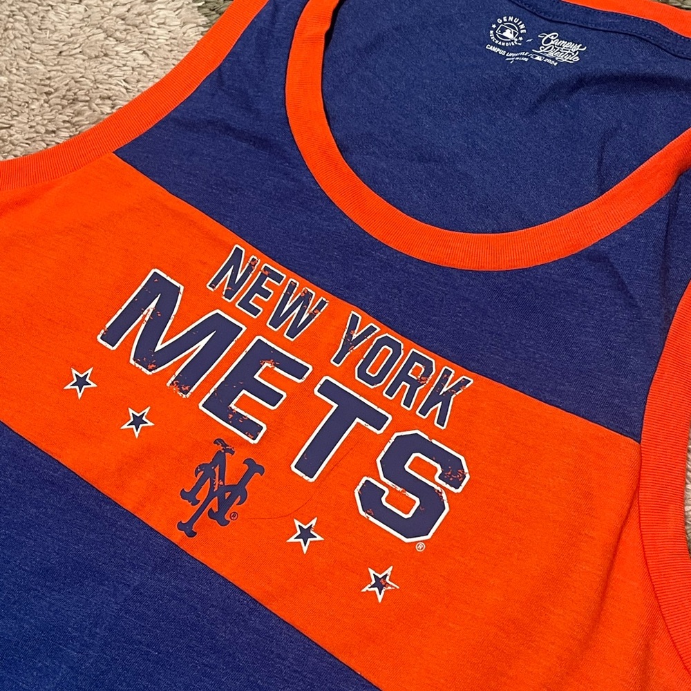 New York Mets Blue and Orange Tank Top - Picture 3 of 7